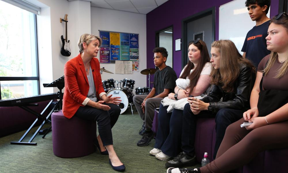 Yvette Cooper announces young futures programme to prevent crime among young people.