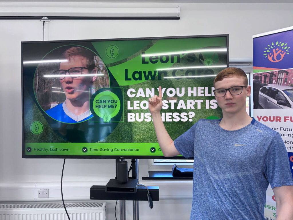 Can you help Leon start his own gardening business?