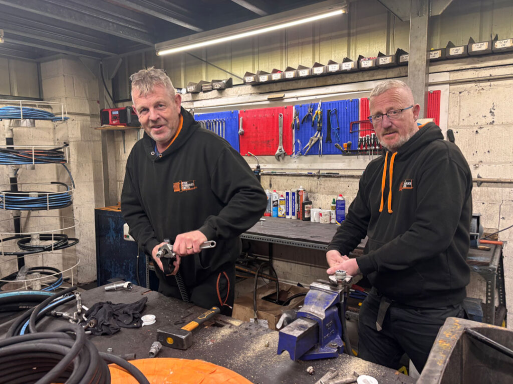 Last week, the team travelled to Blackpool to take the Clean Futures “Help at Home” internal and external cleaning enterprise van to Fylde Hydraulics — and we were delighted with the support from Kevin and Derek.