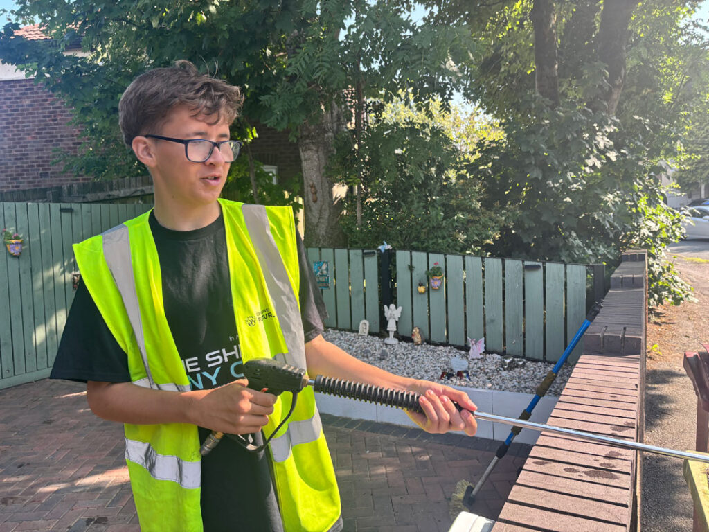 Discover how Blake is rebuilding his confidence, improving his wellbeing and taking positive steps towards his future through Genuine Futures, We Shine Any Car and Iron Minds in Bolton.