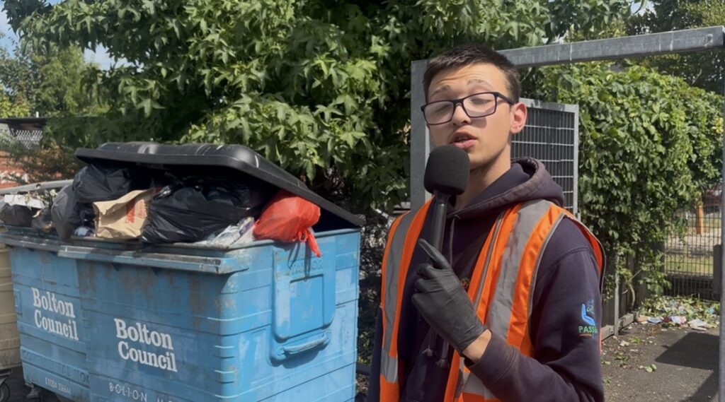 Eight months after Be One Homes referred Cameron Hughes to Boss Your Future, he is volunteering with Squosh IT, building workplace skills and helping Clean Futures improve Thornbank Estate in Bolton.